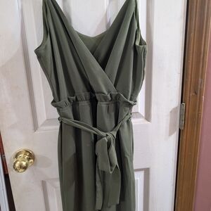 Lily Rose Olive Midi Dress